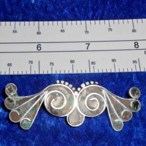 Taxco Silver Swirl Brooch